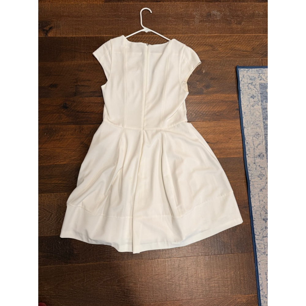 Women's HALSTON HERITAGE White Mini Dress, Size 12 - Picture 6 of 6